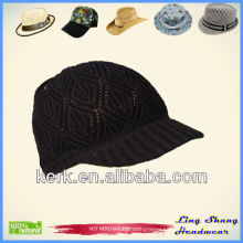 LSC54 Ningbo Lingshang High Quality Winter 100% Cotton ladies hats